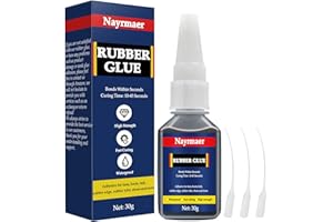 NAYRMAER 30g Rubber Glue, Waterproof Rubber Cement, Adhesive for Shoes, Tires, Boots, Belts, DIY Crafts