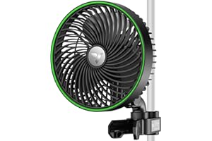 VIVOSUN AeroWave E6 Gen2 - Ventilador con clip de 150 mm, motor EC con control inteligente WiFi, 10 niveles y 2 modos, ventilador oscilante automático, ventilador de aire para Growbox, temporizador