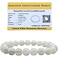 Crystal Heaven Certified Crystal Bracelet for Women Men with Healing Crystal and Reiki Stone - Original Authentic Elastic Beaded Bracelet for Money, Success & Positive Energy