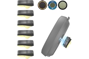 Ermorgen 6 Stücke Ersatz Metallplättchen Set kompatibel mit OOONO CO-Driver NO2 und OOONO P-DISC NO2 / NO1, Halterung für OOONO Parkscheibe und Blitzerwarner, 3 Paar Klebepads mit Magnet