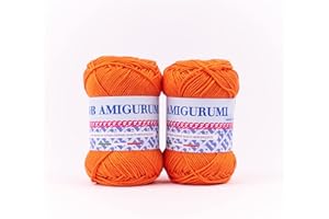 B.B.B. Filati - Amigurumi - boules de coton de fil très doux convient pour la fabrication de poupées et de marionnettes pour aiguille/crochet : 3-4 Orange 165_2pz