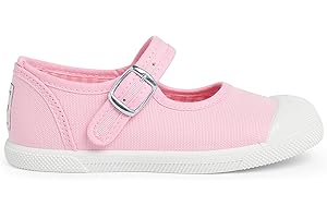 Pisamonas Zapatillas Lona Niña con Hebilla y Puntera de Goma