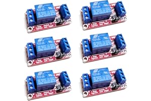 BuxiuGK 6 Stück Relais Modul 12V,1 Kanal Relaisplatine mit OptokopplerUnterstützung Hoch und Niedrig Trigger