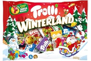 IVIN CANDY Mix Navidad WINTERLAND TROLLI 360 Gramos - Surtido de golosinas para navidad
