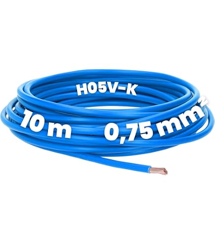 LAPP H05V-K Verdrahtungsleitung 0,75 Mm² – 100 Meter Dunkelblau-weiß, Feindrähtig Für Installationen