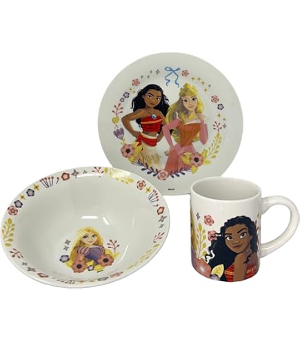 Piatto Bambino Riutilizzabile Topolino - Plastica Senza BPA, Adatto A Microonde - Design Ergnomico E Colorato - Ufficiale Disney Per Pranzi Divertenti
