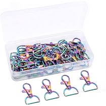 PATIKIL 10-Pack Tri-Glide Slide Buckles - Zinc Alloy Metal Adjusters For Belts & Straps (8mm X 25mm)