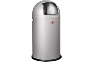 Wesco PUSHBOY silver - paper bin 50 litre