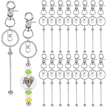 168-teiliges Perlen-Schlüsselanhänger-Set – Mit Stäben, Silikonperlen & Abstandshaltern