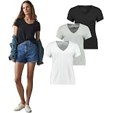 Giorgina Ferri Box of 3 Premium Women's V-Neck Tee T-shirt Rosie
