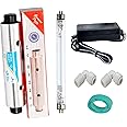 IONIX complete uv kit for ro water purifier compatible with all RO/UV/UF water purifiers with UV lamp,UV chamber & UV chowk, 1 Set, Silver