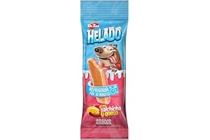 MISTER ZOO - Helado para Perros Pequeños Grandes y Medianos, Snacks para Perros Premium, Chuches, Premio refrescante, Hecho en la Unión Europea, 50g (Salchicha y Queso)
