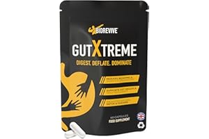 BioRevive Gut Xtreme – Advanced Gut Repair for Men & Women – Bloating Relief, Digestion Support & Gut Cleanse with Ginger, Dandelion, Fennel & Marshmallow – Reduces Water Retention & Soothes Gut Linin