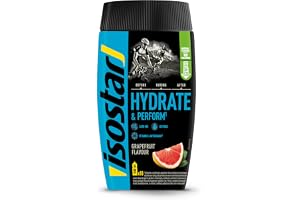 Isostar Hydrate & Perform Iso Drink – 400 g isotoniskt dryckespulver – elektrolytpulver för att stödja sportprestanda – grapefrukt