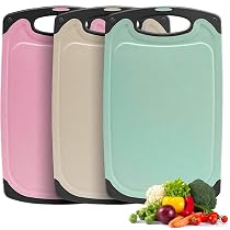 Blumtal Set 2 Taglieri In Plastica 25x15 Cm - Antiscivolo, Lavabile In Lavastoviglie, BPA Free, Piccoli E Pratici