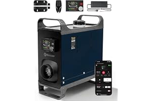 Sunster 8KW Diesel Air Heater, 12V 24V 240V Portable Parking Night Heaters with AC Power Adapter, LCD Switch & Bluetooth APP Control Auto Thermostatic Heater for Car Boats Truck Motorhome SUV RV