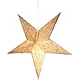 Kidsy Winsy Hanging Small Paper Star | 18 Inches, Glitter Star for Diwali| Decoration Item for Home | Recycled Cotton Paper| New Year Party, Christmas Decorations, Wedding and Anniversary Decor