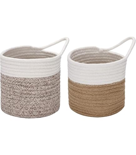 Handgewebter Hängekorb Aus Wasserhyazinthe – Naturlook, Ca. 38 Cm Hoch, Für Garten, Terrasse Oder Wohnung