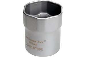 Performance Tool W83245 1/2-Zoll-Antrieb, abgerundete Kontermutter-Stecknuss, 2-9/16 Zoll, verwendet auf Dodge Trucks mit Dana 60 manuellen Naben