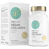 COSPHERA® Kollagen-Bildung Hyaluron 120 Kapseln vegan mit Vitamin C, Biotin, OPC, Zink & Kupfer hochdosiert - Vollagen® zur B