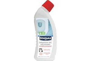 STARWAX - Gel Détartrant Décapant Surpuissant - WC et fosses septiques - Détartre en Profondeur - Efficace même sous l'Eau - Formule Concentrée - Fabriqué en France - 750ml