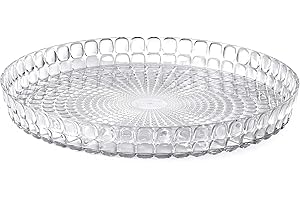 Guzzini - Tiffany, Vassoio Tondo - Trasparente, Ø 35,6 x h4 cm - 19890100