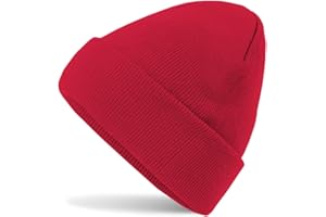 HATSATAR Hatstar Wintermütze | Damen Beanie Mütze | Herren Feinstrick Beanie | für Frauen Männer Unisex | Cuffed Hats Weich & Warm