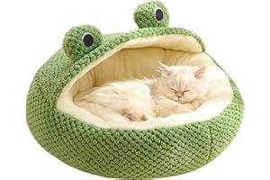 Hajimia Frosch Katzenbett Lange Plüsch Winter Herbst Thermal süß