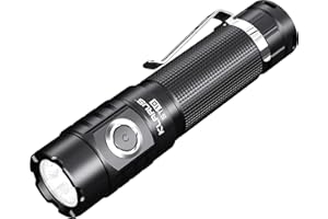 KLARUS ST10 1100 lumenów Kompaktowa latarka, 6 trybów,Ipx8 wodoodporna,maksymalny czas pracy do 8 dni. Nadaje się do codziennego biwakowania na zewnątrz, jazdy na rowerze itp.