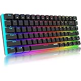 Tastiera Meccanica Gaming RGB 82 Tasti,100% Anti-ghosting Switches Blu,Retroilluminazione RGB con 16.8 milioni AK33…