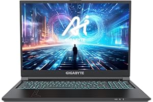 GIGABYTE TECHNOLOGY Gigabyte Portátil Gaming G6 MF - 16,0 Pulgadas, 165Hz FHD, Intel Core i7-13700H, RTX 4050 GPU, 16GB DDR5 4800MHz, 512G SSD, FreeDOS, G6 MF-72ES893KD