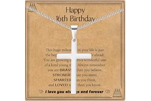 USEEDOVIA 13/16/18th Birthday Gifts for Boys Men, Religious Cross Pendant Necklaces Jewelry Gifts for 13 16 18 Year Old Boys, Birthday Christmas Gifts for Son Grandson Nephew Brother Friend