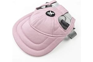 BT BEAR Chapeau pour chien, sangle réglable, chapeau d'été pour chien, sport de plein air, casquette de baseball avec trous d'oreille pour chiots, chiens de petite et moyenne taille (taille M, rose)