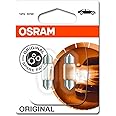 OSRAM 6438-02B Original Equipment Quality Festoon Bulbs, 12 V, 10 W, Set of 2, Yellow