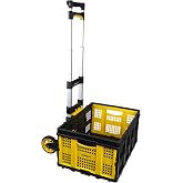 Stanley FT509 70Kg Katlanır Al&uuml;minyum El Arabası + FT505 25Kg Katlanır &Ccedil;ok Ama&ccedil;lı Taşıma Sepeti
