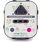 Kewtech Loopcheck 107 LOOPCHECK107 Mains Socket Tester with Loop Check, Grey, No Size