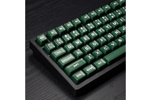 ‎SUMGSN 142 Keys SA Profile PBT Doubleshot Keycaps Green Translucent Keycap Set Fit for 61/64/87/104/108 Cherry Mx Switch ISO ANSI Mechanical Keyboard