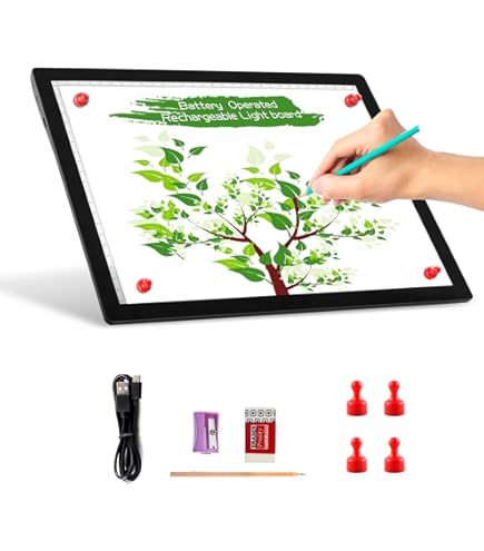 Tavoletta Luminosa A3 Per Disegno | LED Light Pad Con USB | 3 Livelli Luminosità | Per Diamond Painting - Foto 11