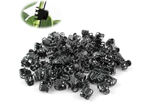 SMOMEND Lot de 100 Clips pour Plantes, Support pour Plantes Grimpantes, Pinces Supports Tige Plante pour Orchidées, Tomates, Concombres, Melons, Fleurs et Autres Plantes en Pot, Clips pour Maintenir les Tiges