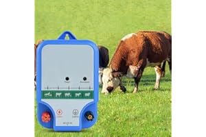 YYYUYONG 15KM Pastor Electrico,2J Cerca eléctrica Controlador,Cerca eléctrica Pastor para Cría de animales pastores, para Granja Pastar Jardín