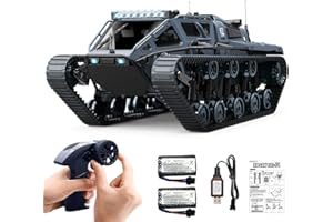 Mostop Ferngesteuerter Panzer im Maßstab 1/16 Transport Militärfahrzeug RC Panzer Offroad Crawler für Kinder, 2,4 GHz Fernbedienung Crawler Drift Tank mit 2 Batterien, 360 ° drehbarer Drifting Army