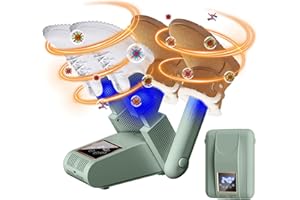 ELECTRI-HQ Asciuga Scarpe Elettrico da Calcio,Asciuga Stivali Pieghevole,Asciuga Guanti con Timer,Asciuga Scarpe Portatile per Scarpe, Guanti, Calzini,Design Pieghevole,Asciugatura Rapida(verde)