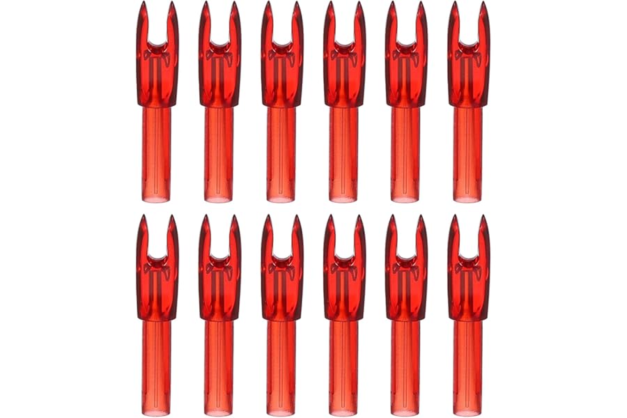 PATIKIL Archery Arrows Nocks, Plastic Insert Arrow Nock Replacement Arrow Tails for Hunting Shooting Compound Recurve Bow