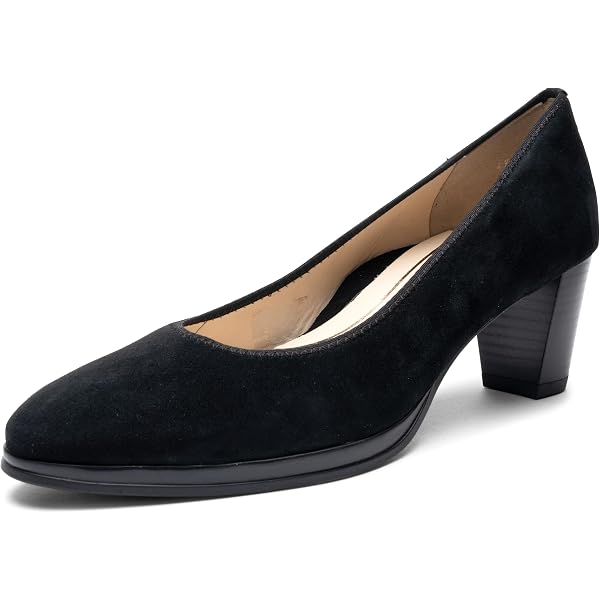 ARA Damen Pumps Orly – Schwarz, Absatz 5 Cm, Aus Glattleder Mit HighSoft-Komfort