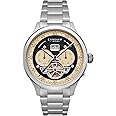 Thomas Earnshaw Men's 43mm Baron Grand Date Calendar Open Heart Automatic Watch with Solid Stainless Steel Bracelet ES-8187-22