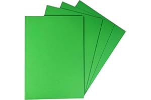 BCREATIVETOLEARN A4 Green Card - 50 Sheets, 160gsm Dark Green Coloured Cardstock for Printer & Photocopier