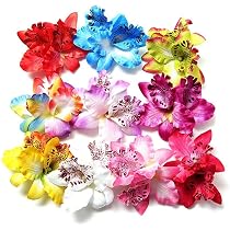 5 Stück Schmetterlings-Orchideen-Haarclips – Bunte Blumen Für Haare, Gürtel & Taschen – Perfekt Für Party, Hochzeit & Strand
