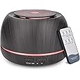 SEEDSEEL 300ML Aroma Essential Oil Diffuser,8 Hours Wood Grain Cool Mist Aromatherapy Diffuser with Remote Control,USB-C Power Cable,Timer, 7 Color Light Changing Air Humidifier for Home,Bedroom