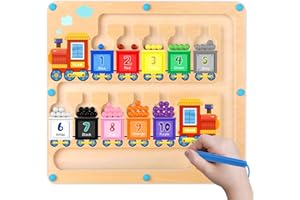 Konijiwa Juguetes Niños 3 años Laberinto Magnético de Colores y Números Juguetes Montessori para niños de 3 años Regalos Juguetes Juegos niña niños niño 3 4 años Juguetes para Clasificar Colores