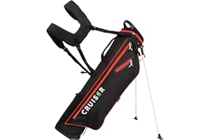 CRUISER GOLF (CR-Lite Sac de Golf avec Support, Ultra Léger Sac Trepied Golf - 1,5kg, Double Bandoulière